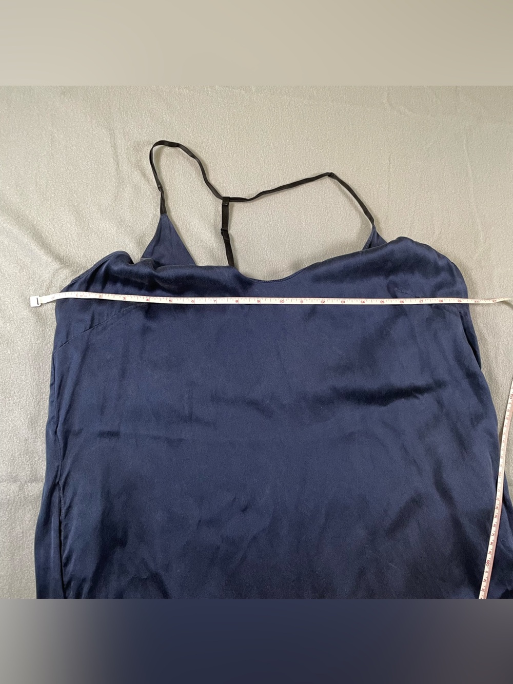 lunya Navy Blue Silk Slip Dress size Large - Picture 12 of 13